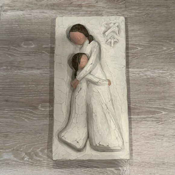 Willow Tree Mother and Daughter Resin Wall Hanging Decor - Picture 1 of 6